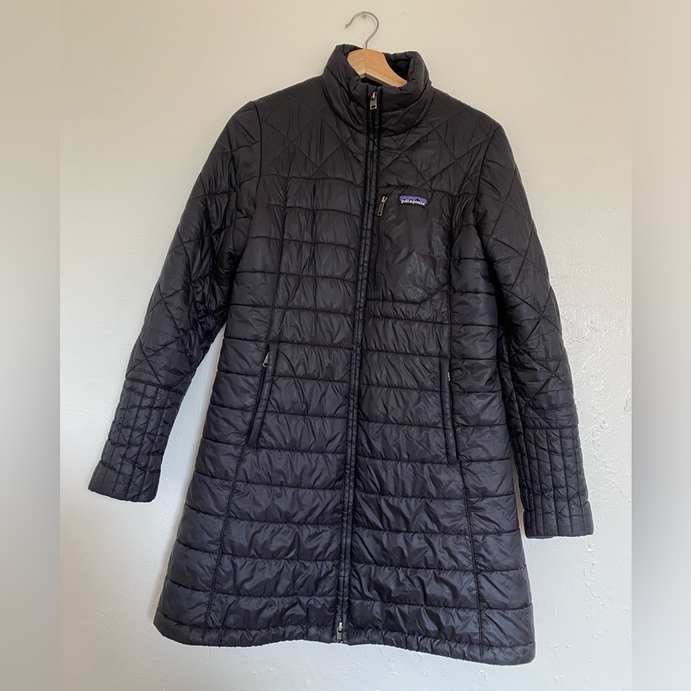 Patagonia Women's Long Black Puffer Jacket
